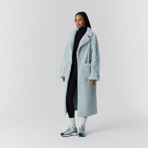 ISO Kith Rory blue shearling fur coat XS-S